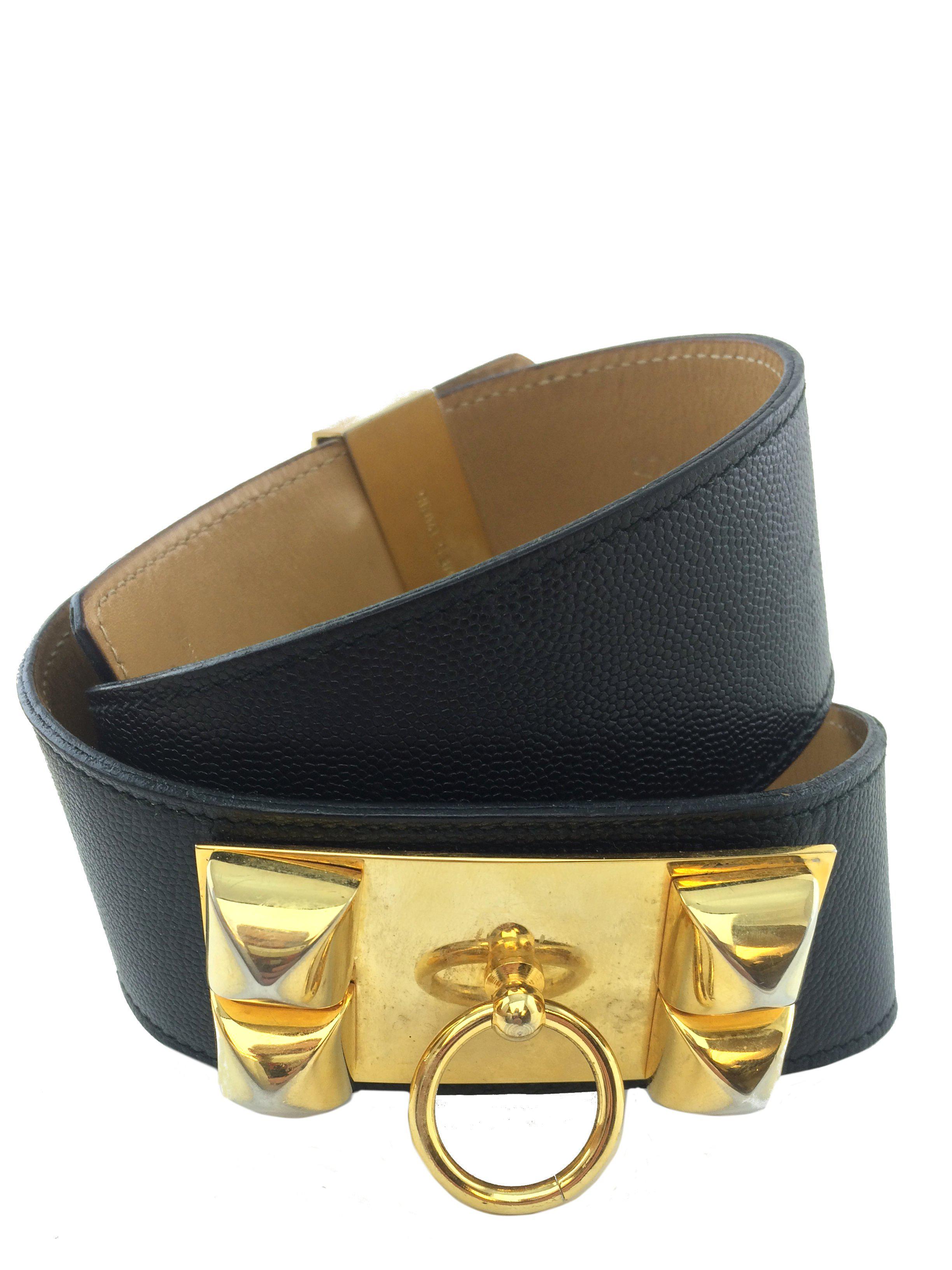 Hermes Black Gold CDC Belt