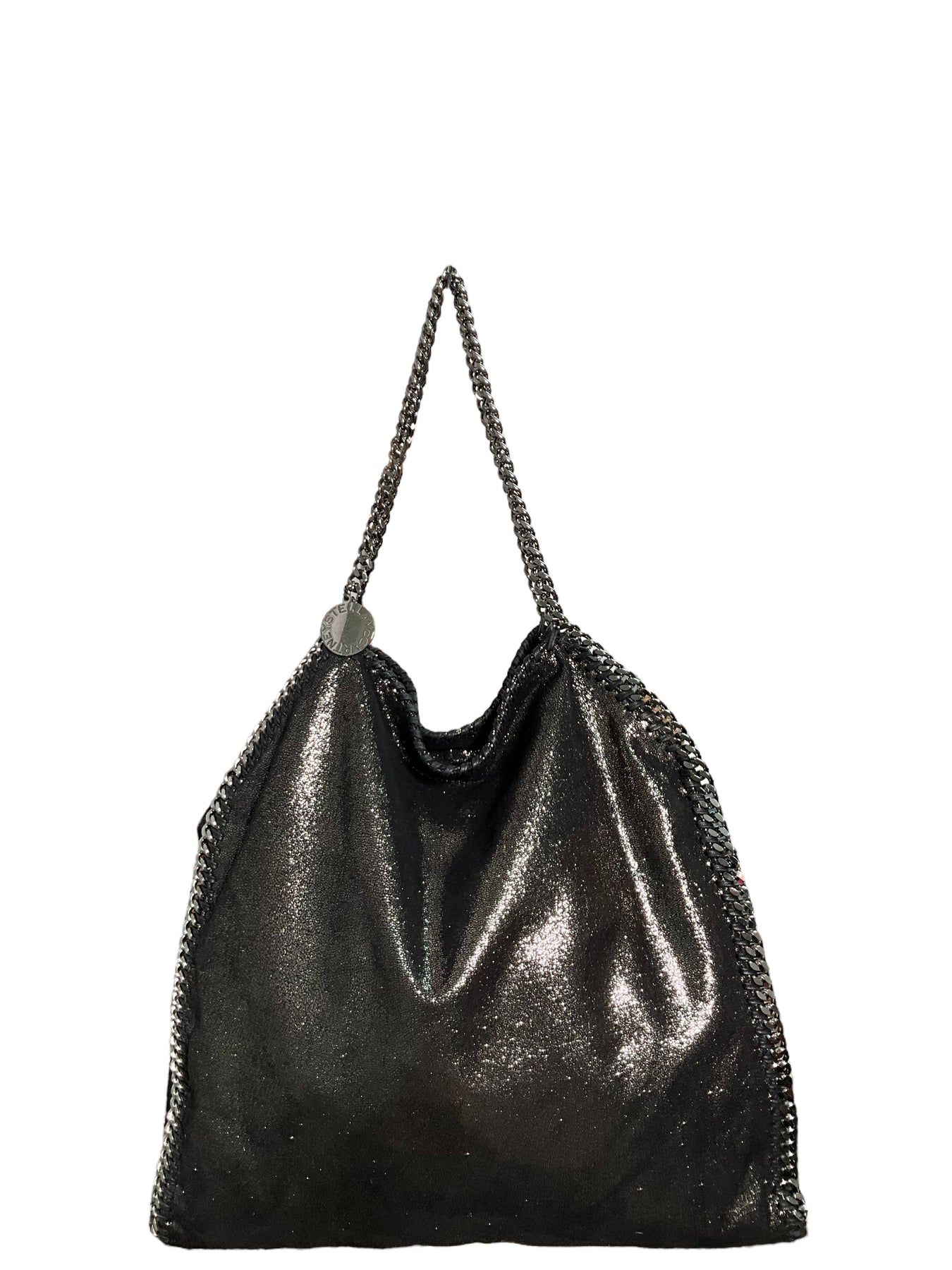Black Patent leather Stella Tote Bag
