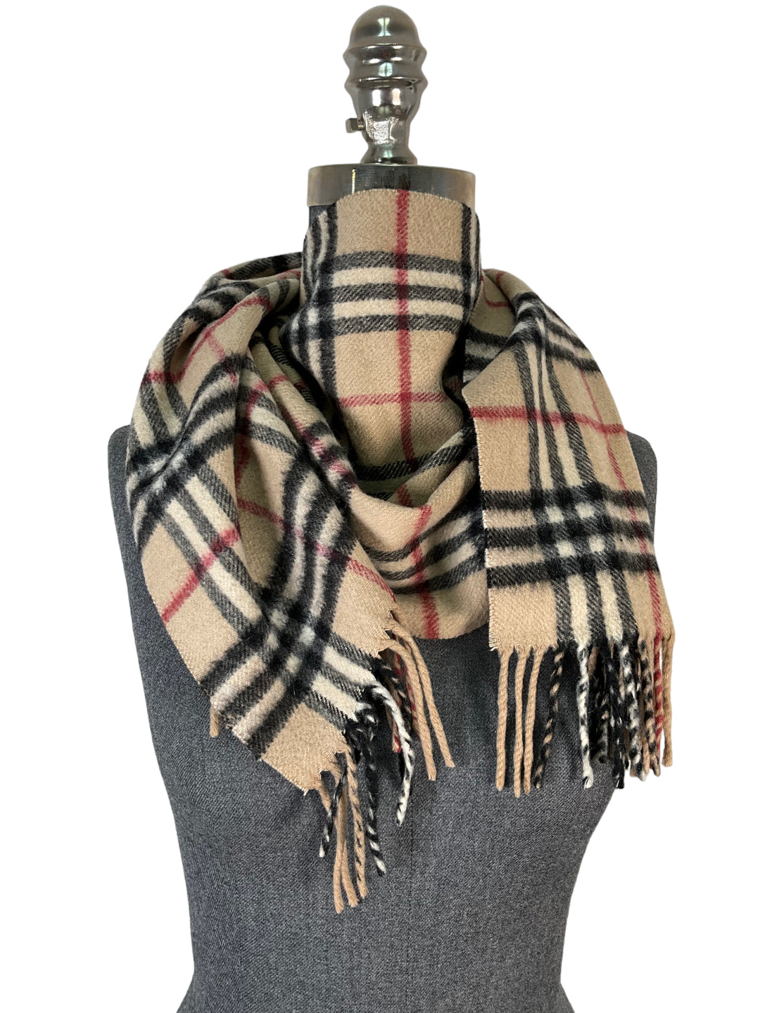 Burberry Classic Checked Fringe Scarf Consigned Designs