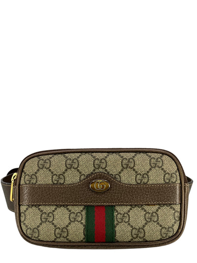 GUCCI GG Supreme Canvas Mini Ophidia Belt Bag Size 85 - 34-Consigned Designs