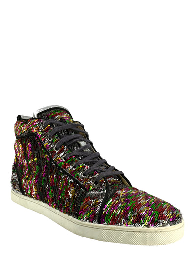 Christian Louboutin Metallic Sequin Womens Bip Bip Orlato Sneaker Size 10-Consigned Designs