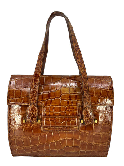 HERMES Vintage '24 Faubourg' Alligator Bag-Consigned Designs