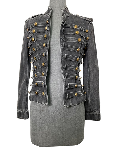 SAINT LAURENT Denim Military Court Jacket Size XS-Consigned Designs