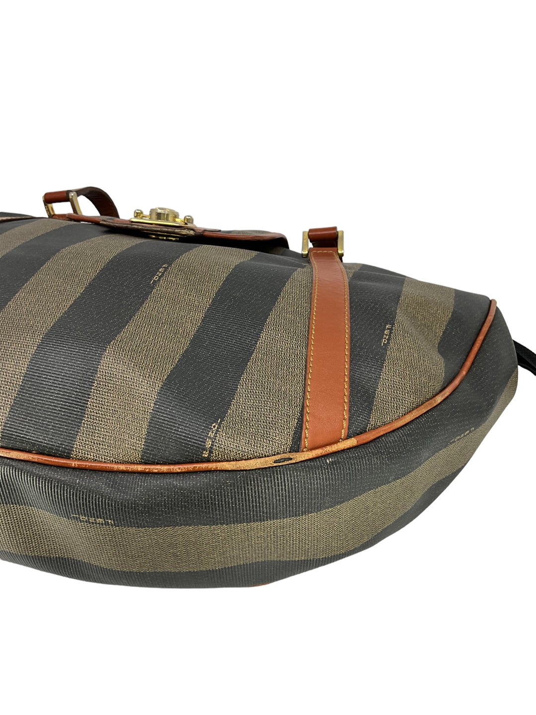 Vintage Striped Fendi Tote Bag popular