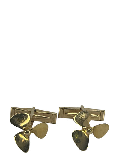 Tiffany & Co. 14k Yellow Gold Propeller Cuff Links-Consigned Designs