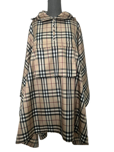 Burberry Nova Check Hooded Poncho-Consigned Designs