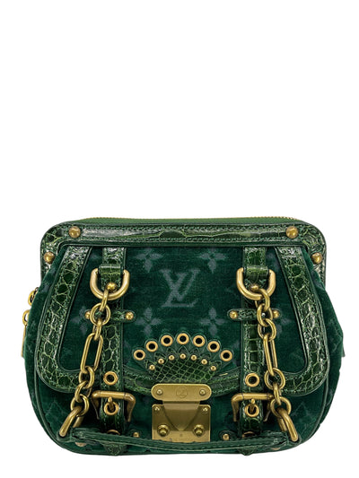 Louis Vuitton Limited Edition Monogram Velours Alligator Gracie PM Bag-Consigned Designs