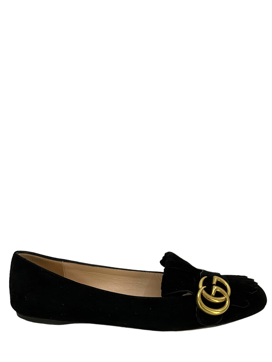 Gucci Marmont GG Suede Flats Size 7.5 Consigned Designs