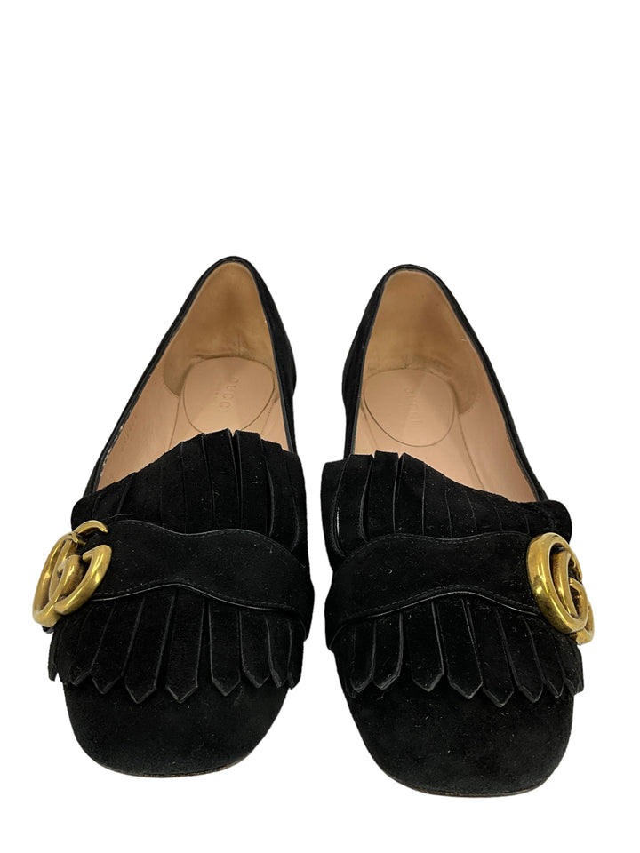 Gucci marmont suede flats outlet