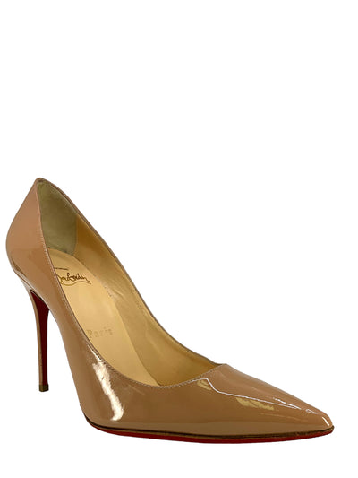 Christian Louboutin Patent Leather Point Toe Pumps Size 6.5-Consigned Designs