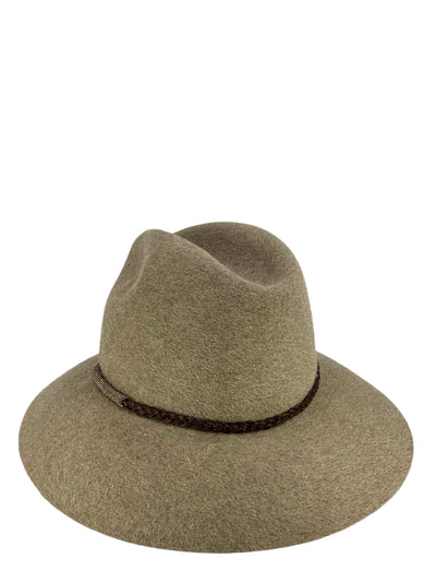 Brunello Cucinelli Felt Hat With Monili Band-Consigned Designs