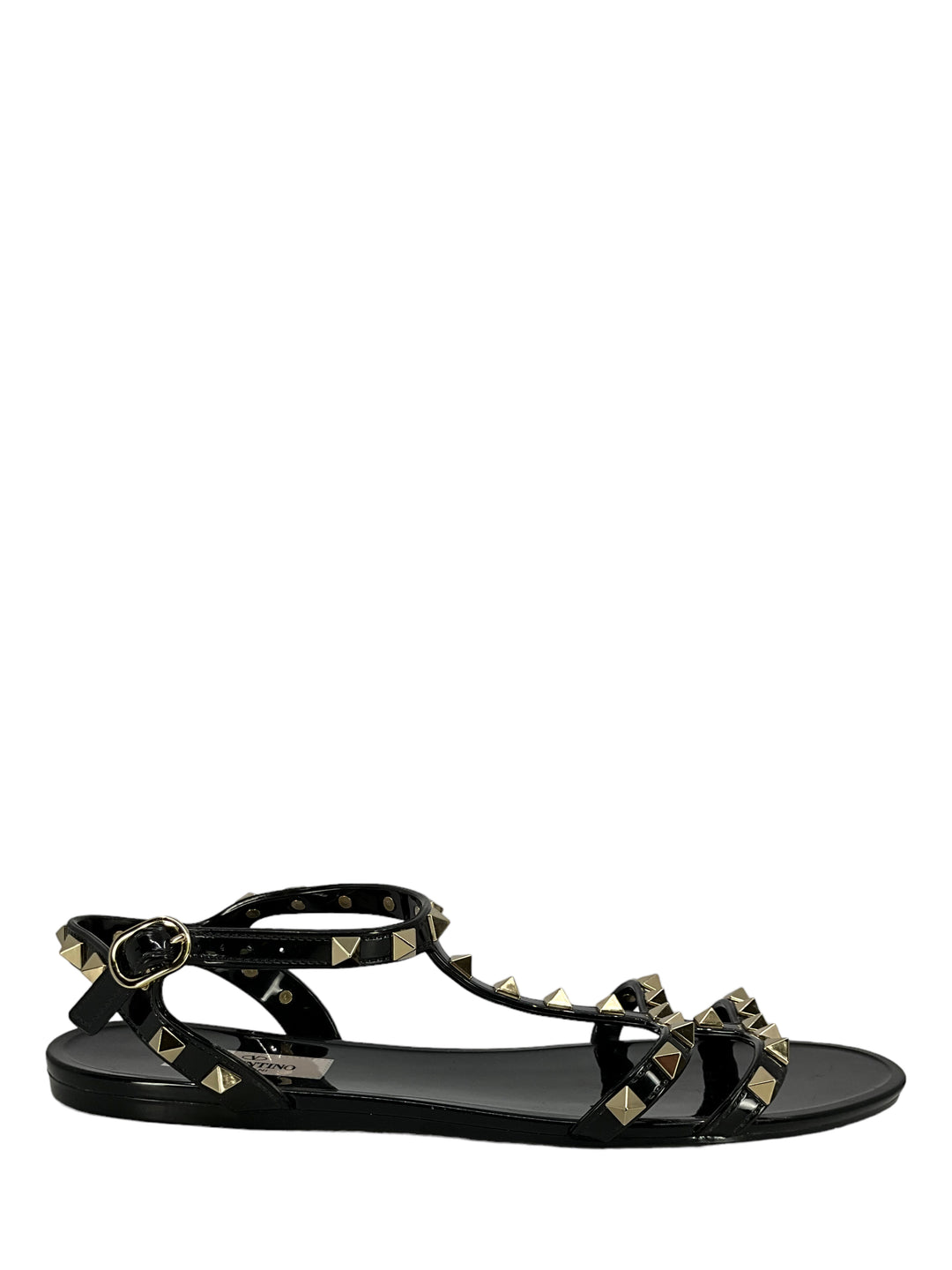 Valentino Jelly Flat Rockstud Ankle Strap Sandals Size 9 Consigned Designs