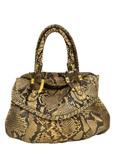 VALENTINO Python Snakeskin Satchel Bag-Consigned Designs