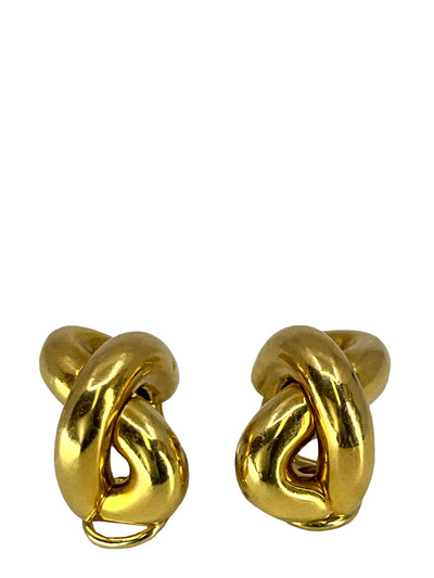 Tiffany & Co. Angela Cummings 18k Gold Knot Earrings-Consigned Designs