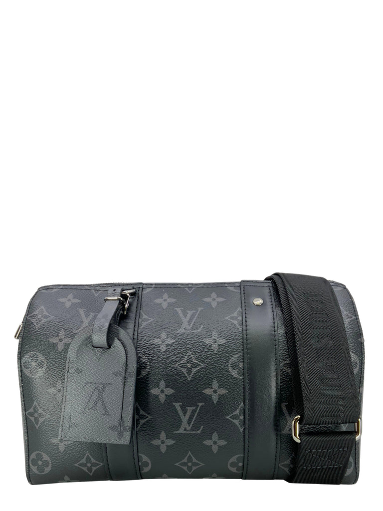 Louis Vuitton City Keepall Monogram Blue in Coated Canvas with Silver-tone  - US