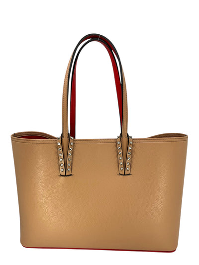 Christian Louboutin Calfskin Empire Spikes Small East West Cabata Tote-Consigned Designs