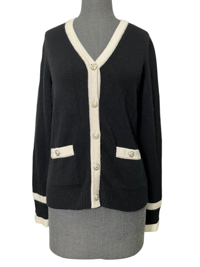 CHANEL 07C Cashmere CC Logo Button Cardigan Size M-Consigned Designs