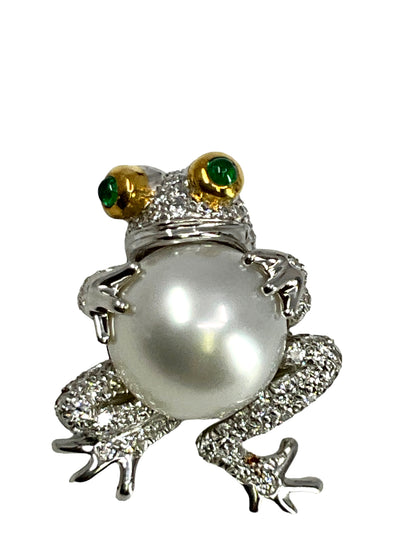 TIFFANY & CO. Platinum Diamond Frog Pendant-Consigned Designs