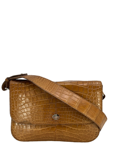 LORO PIANA Alligator Medium Flap Bag-Consigned Designs