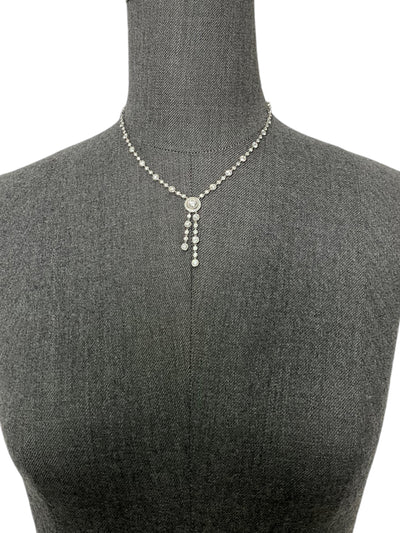 Tiffany & Co. Platinum and Diamond Circlet Lariat Necklace NEW-Consigned Designs