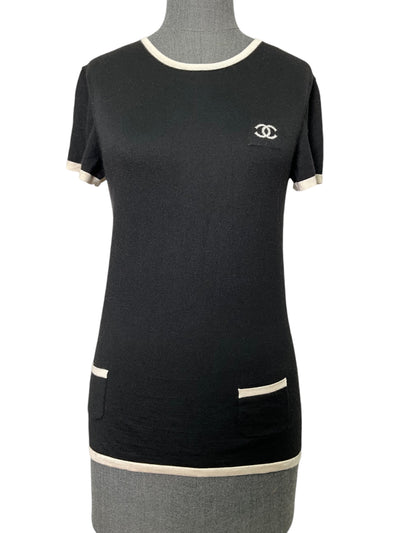 Chanel 06C Cashmere CC Logo Shirt Size M-Consigned Designs