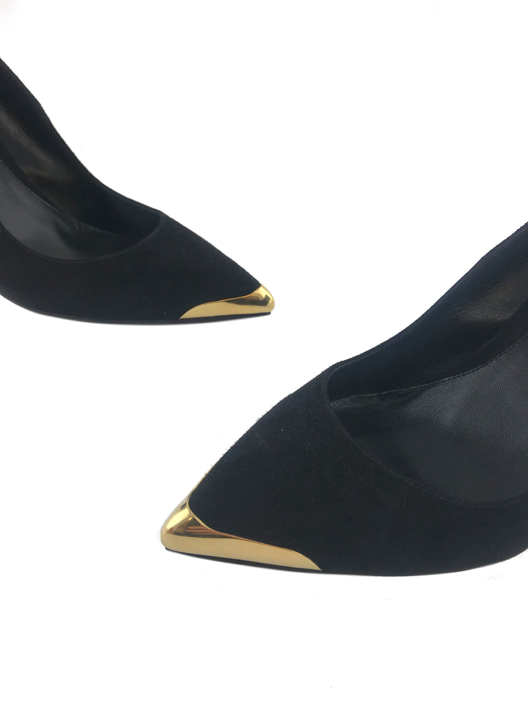 Black cap fashion toe heels