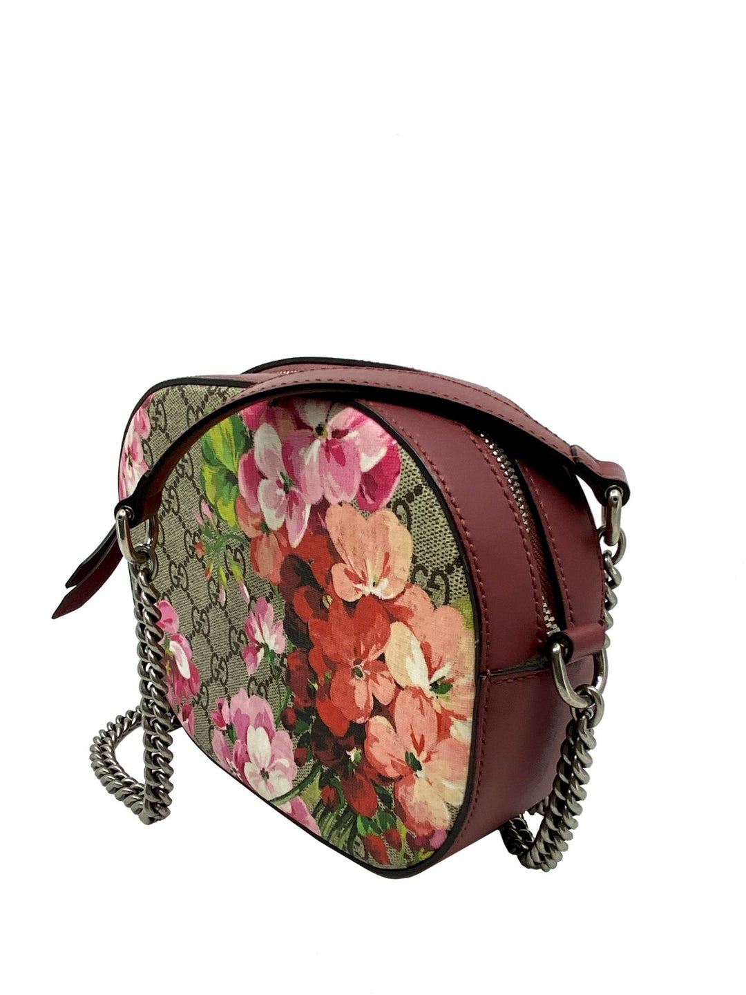 Gucci Blooms GG Supreme Mini Chain Crossbody Bag Consigned Designs