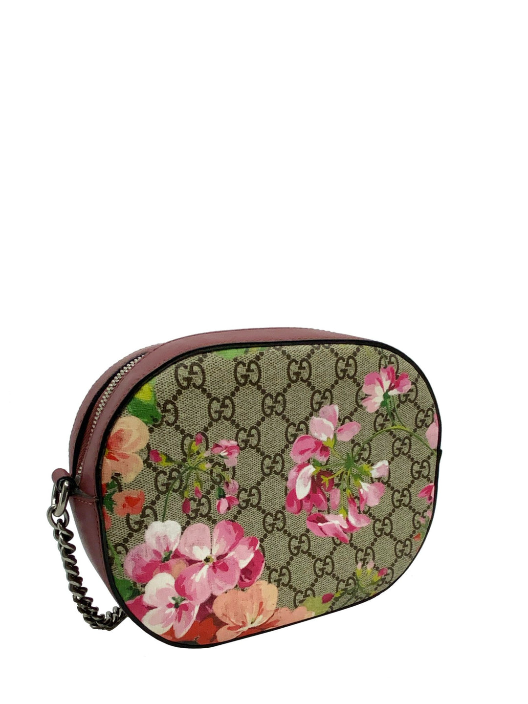 Gucci Blooms GG Supreme Mini Chain Crossbody Bag Consigned Designs