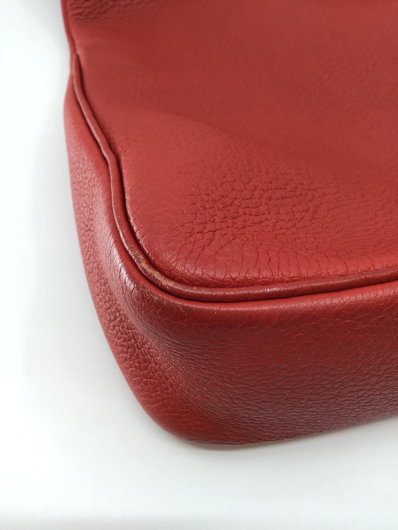 Hermes Massai Pm Red Taurillon Clemence Leather Hobo Bag