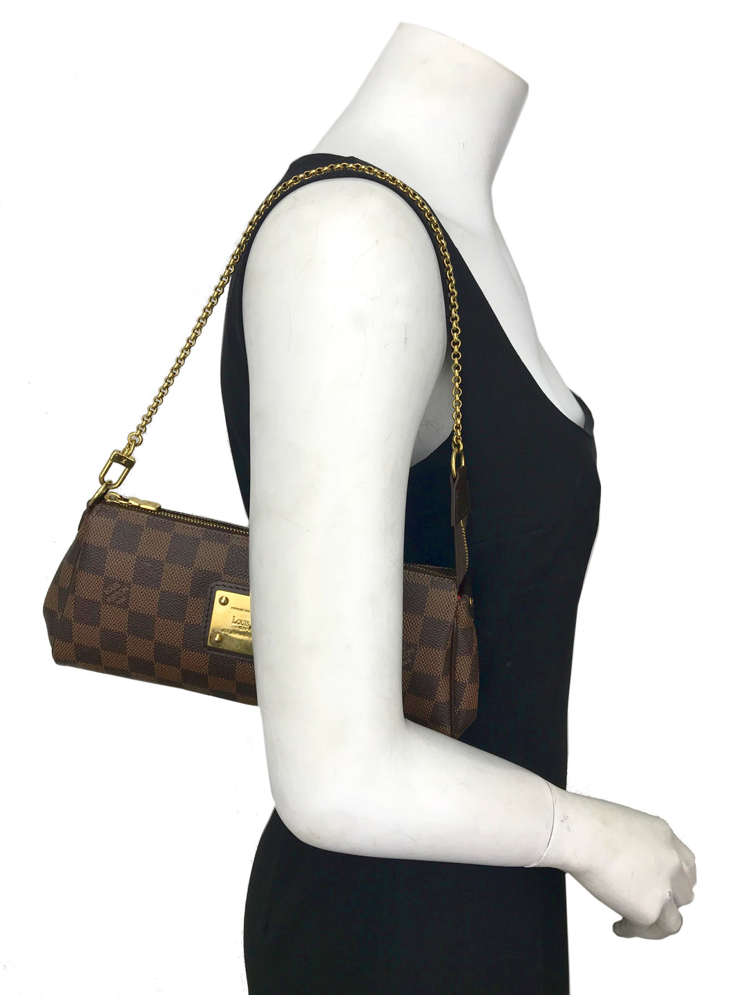 Louis Vuitton Damier Ebene Canvas Eva Clutch