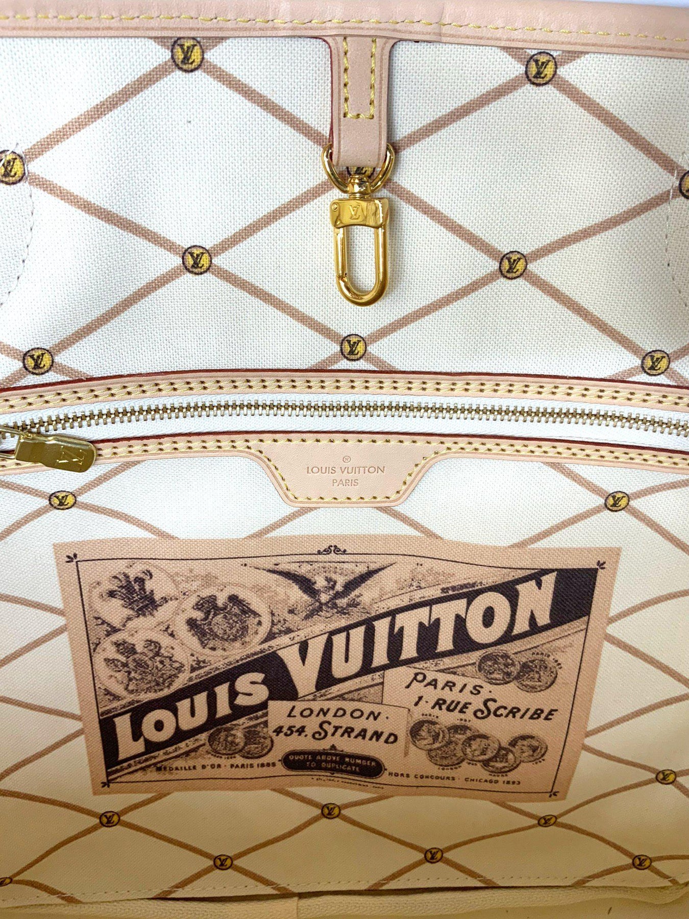 Louis Vuitton Neverfull MM Summer Trunks Monogram Canvas LTD Edition