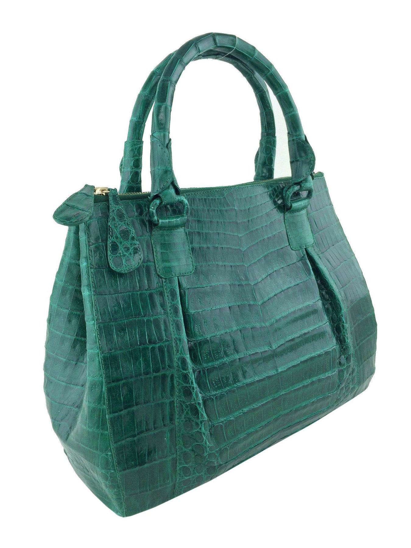 Nancy Gonzalez Double-Zip Crocodile Tote Bag - Consigned Designs ...