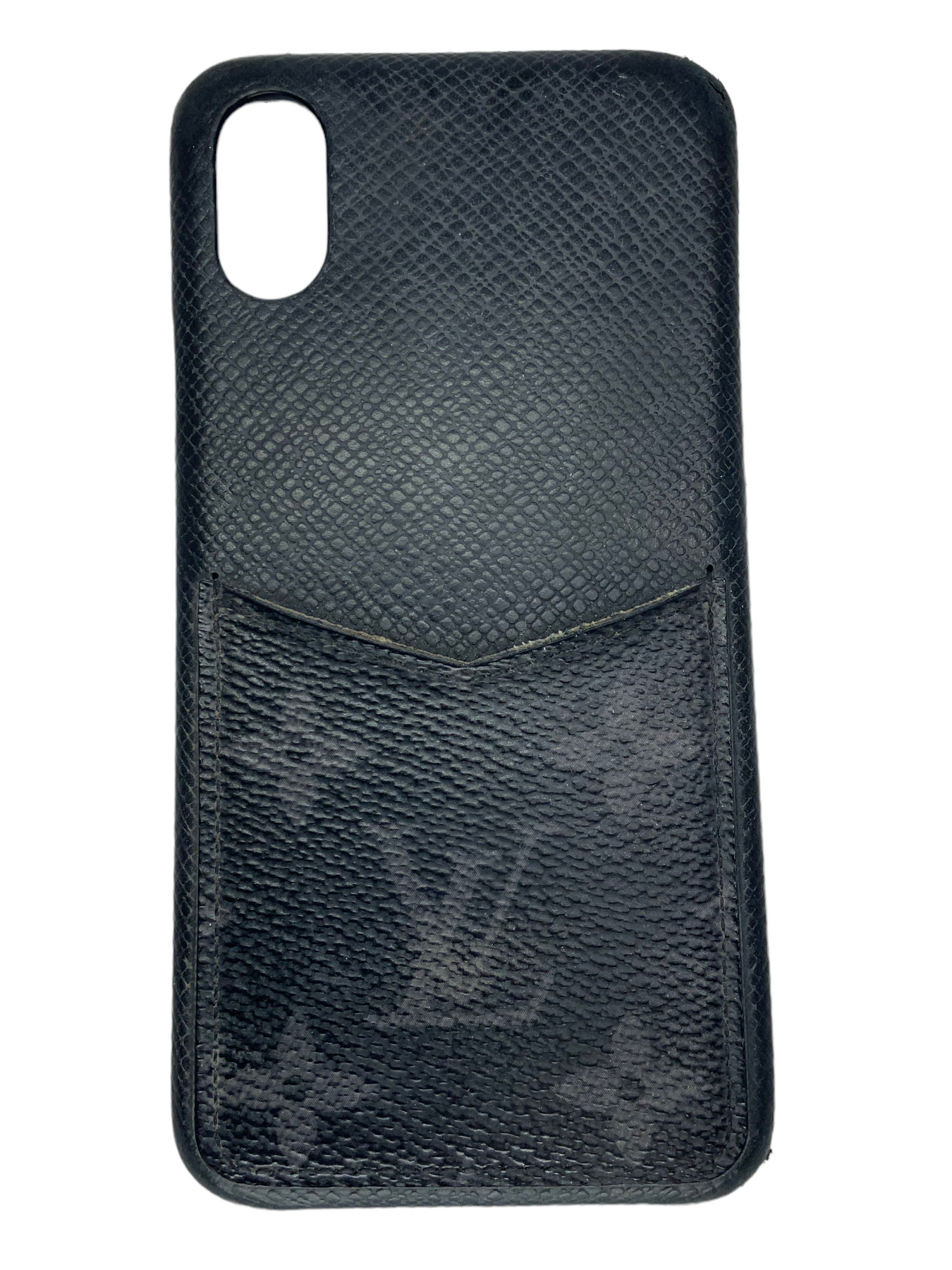 AUTH Louis Vuitton Monogram iPhone X phone case cover & Card holder! L@@K !