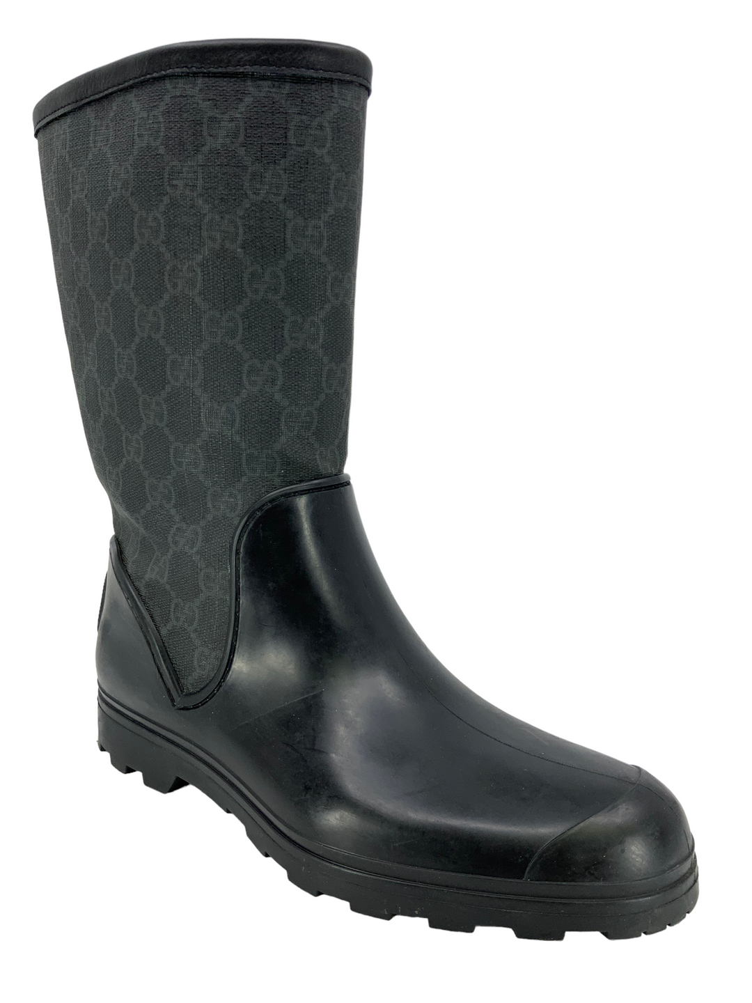 Gucci - Rubber Monogram Rain Boots Size 39 online