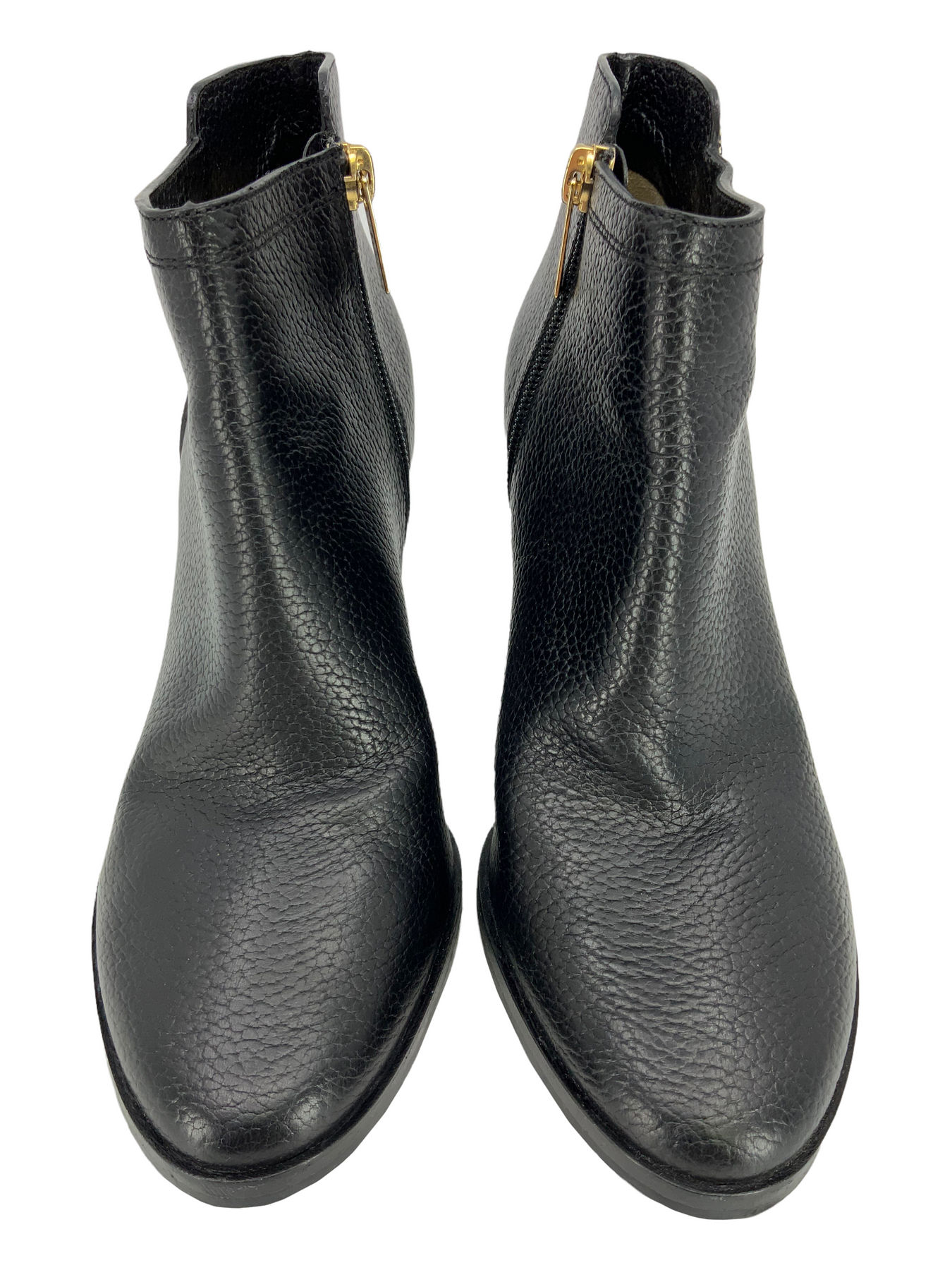 Studio W Black Leather Heeled Ankle Boots Size 6 US | eBay