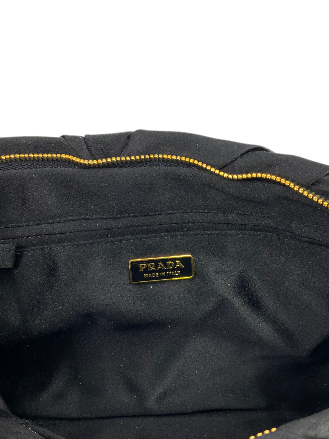 Ribbon cloth clutch bag Prada Purple in Cloth - 32395793