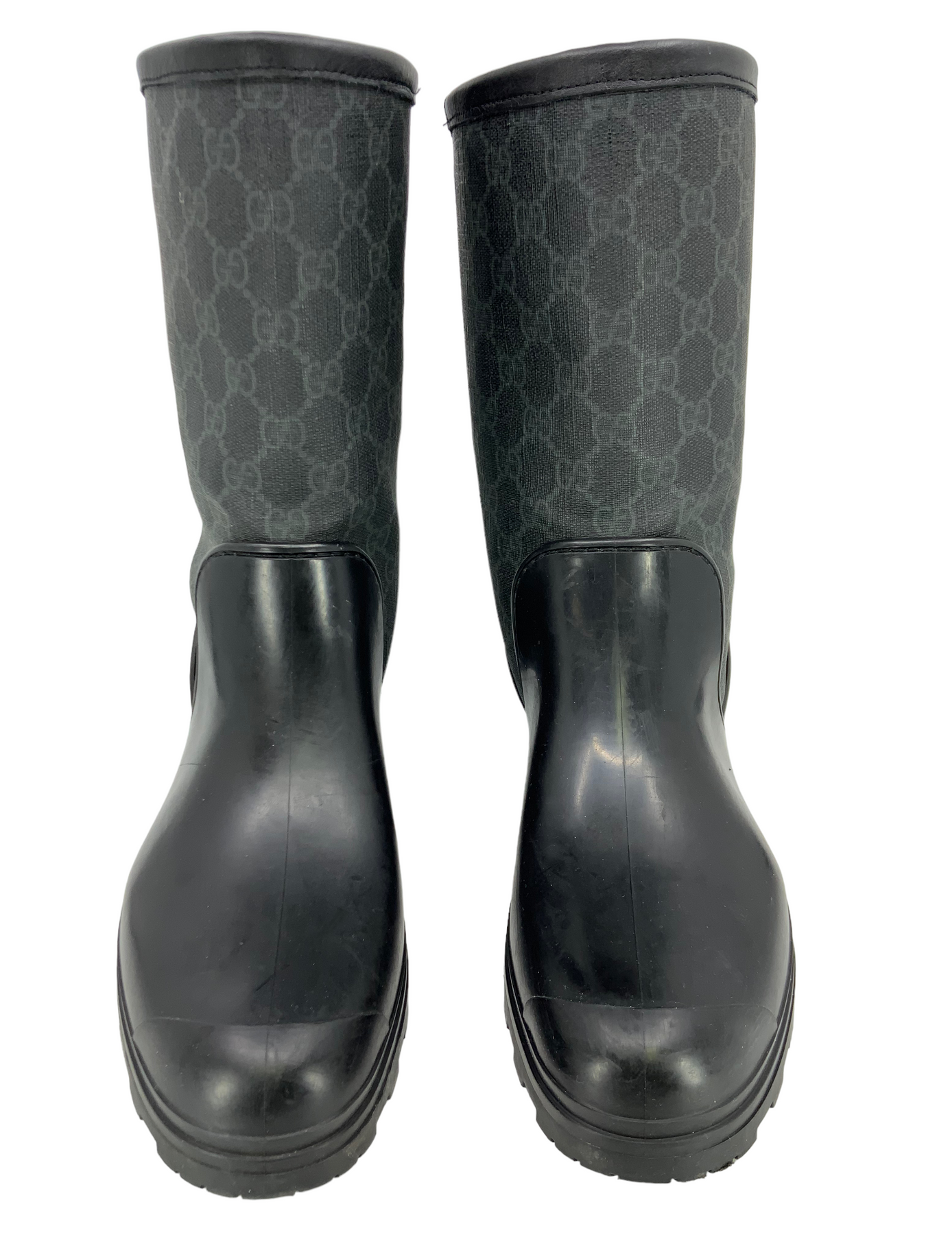 Gucci Prato GG Monogram Canvas Rain Boots Size 9