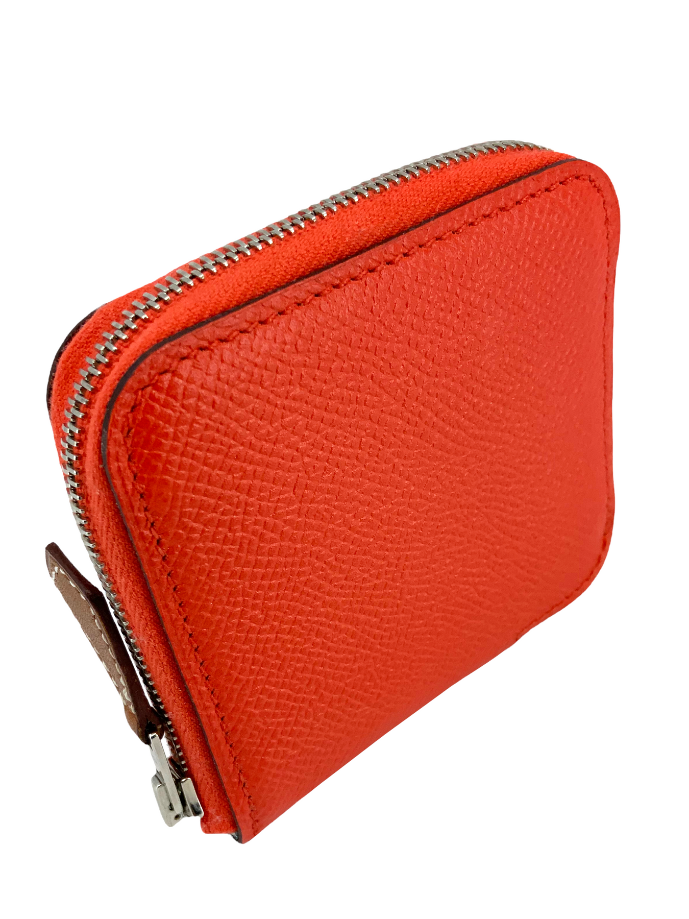 HERMES Azapp Long Silkin Epsom leather/Silk Etain □R Engraving Wallet –  BRANDSHOP-RESHINE