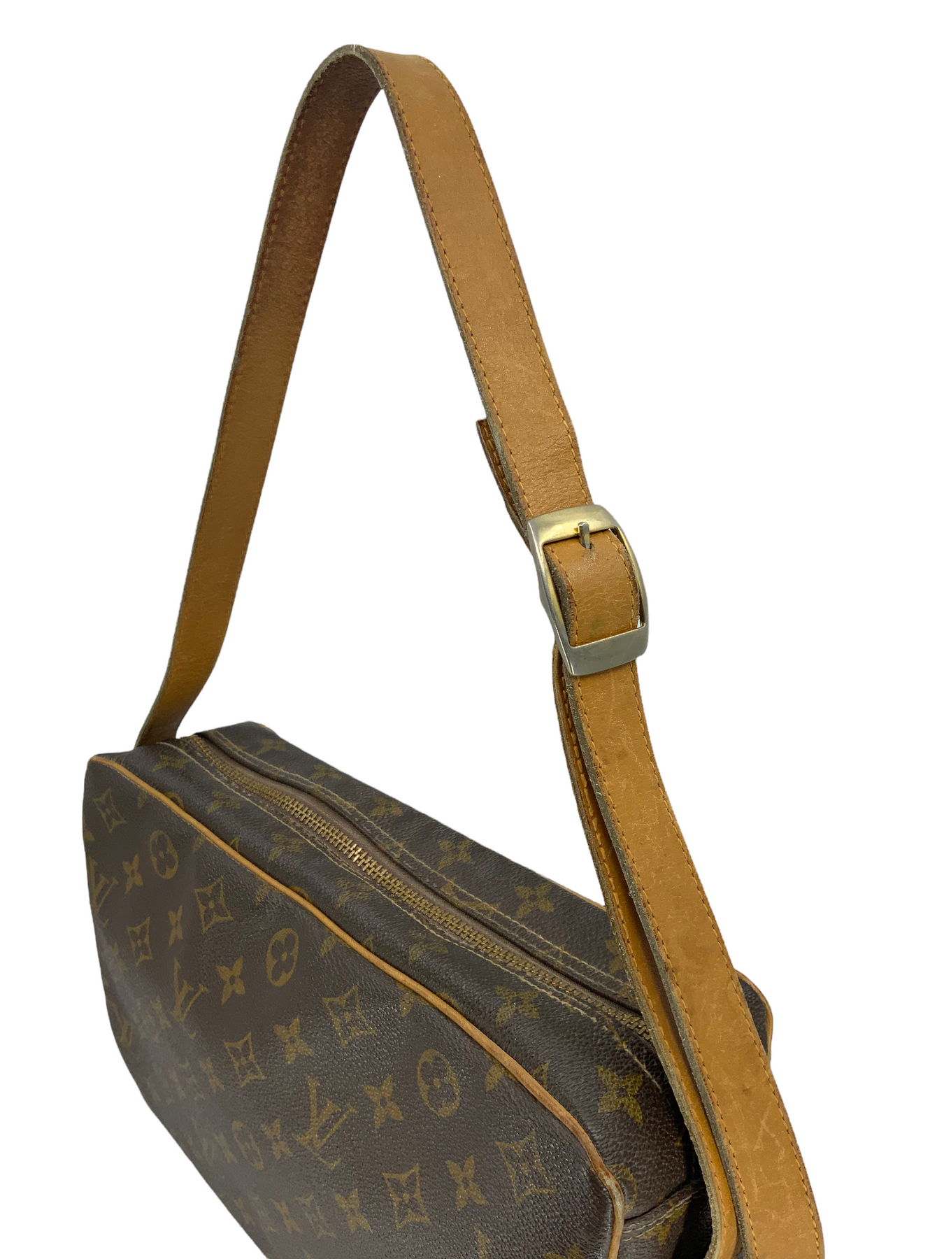 Louis+Vuitton+Sac+Bandouliere+Shoulder+Bag+Brown+Leather for sale online