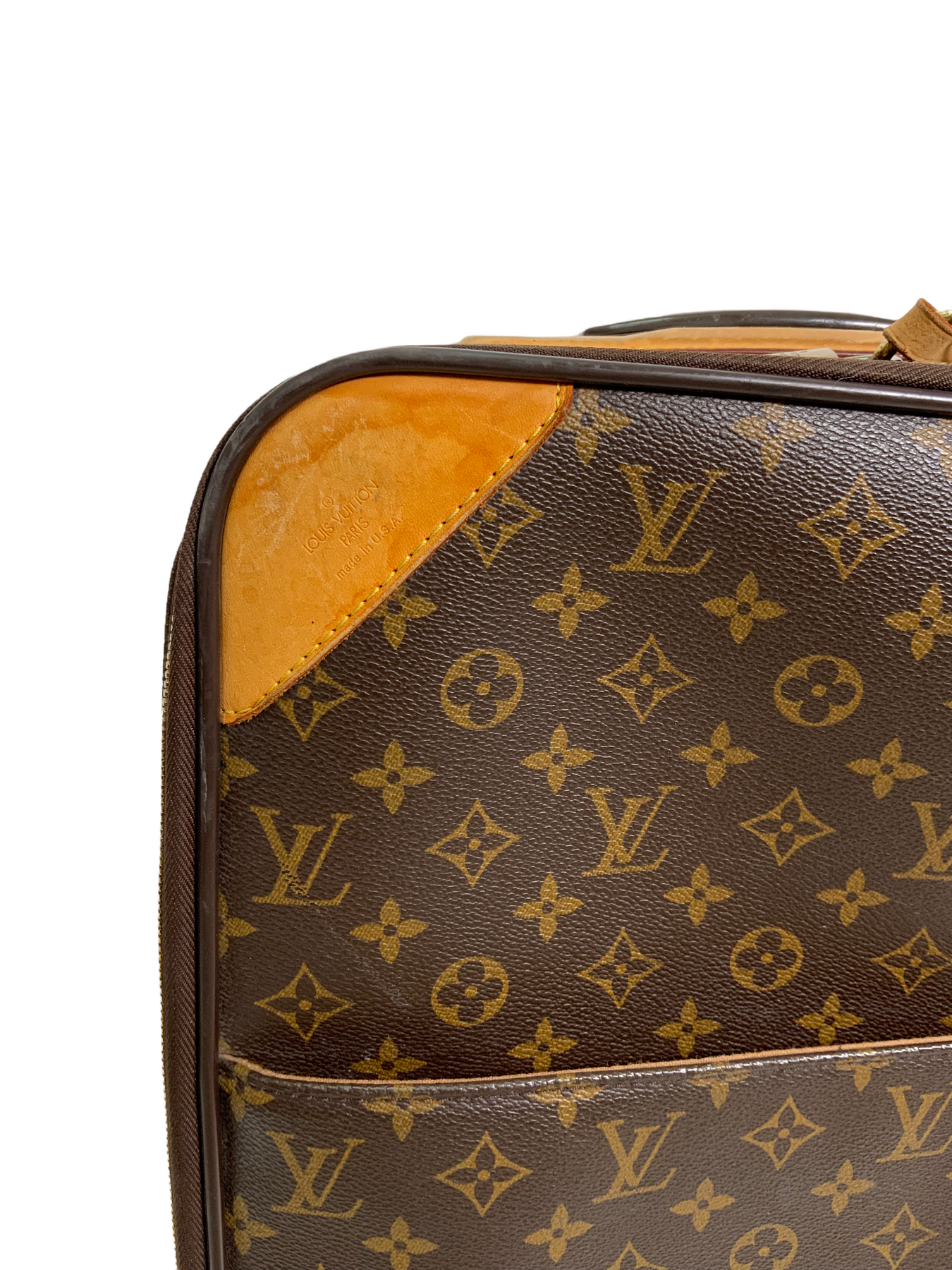 Louis Vuitton Monogram Pegase Roller Luggage Bag 55 Brown
