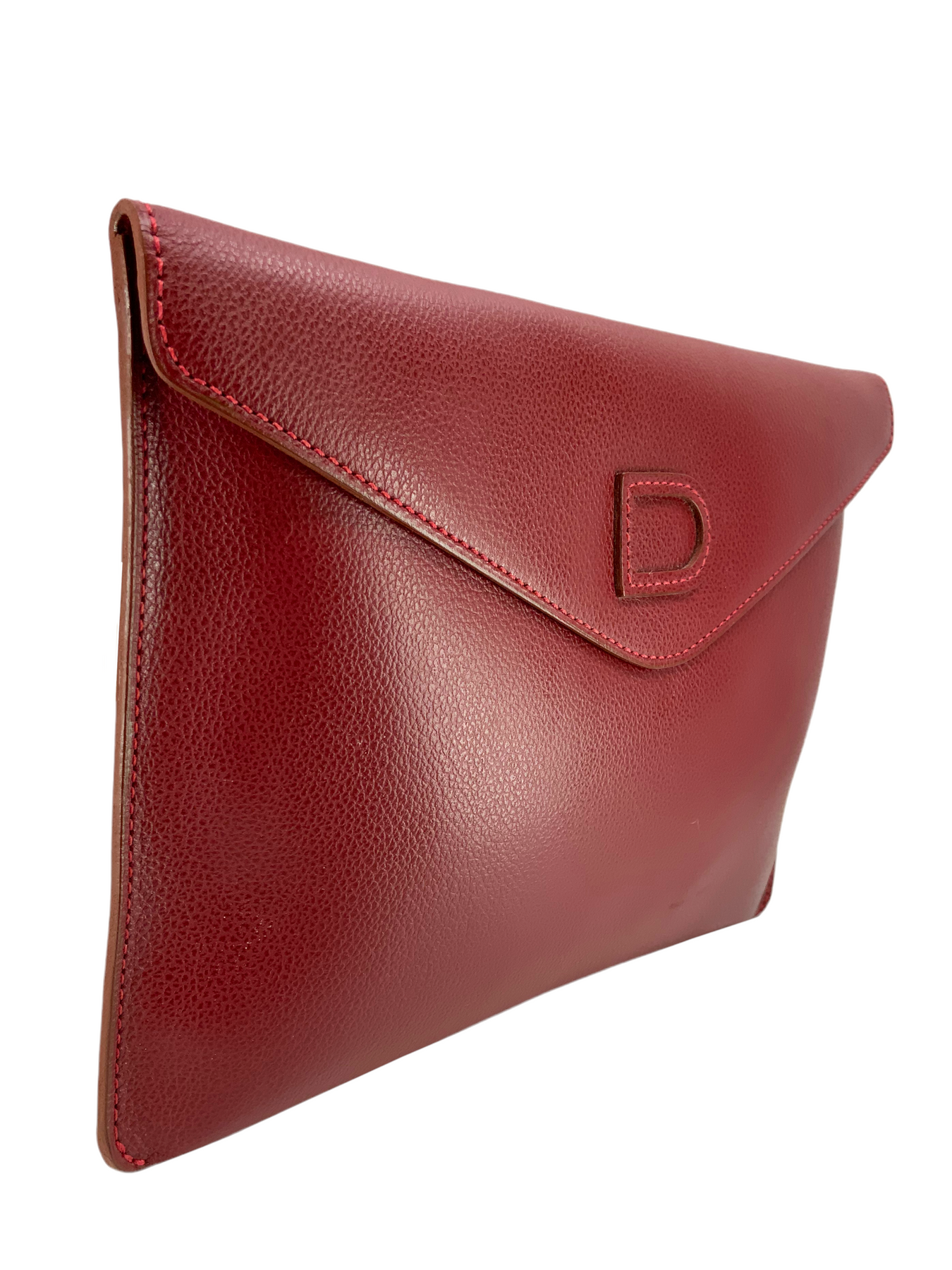 Signature clutch leather wallet Delvaux Red in Leather - 38020545