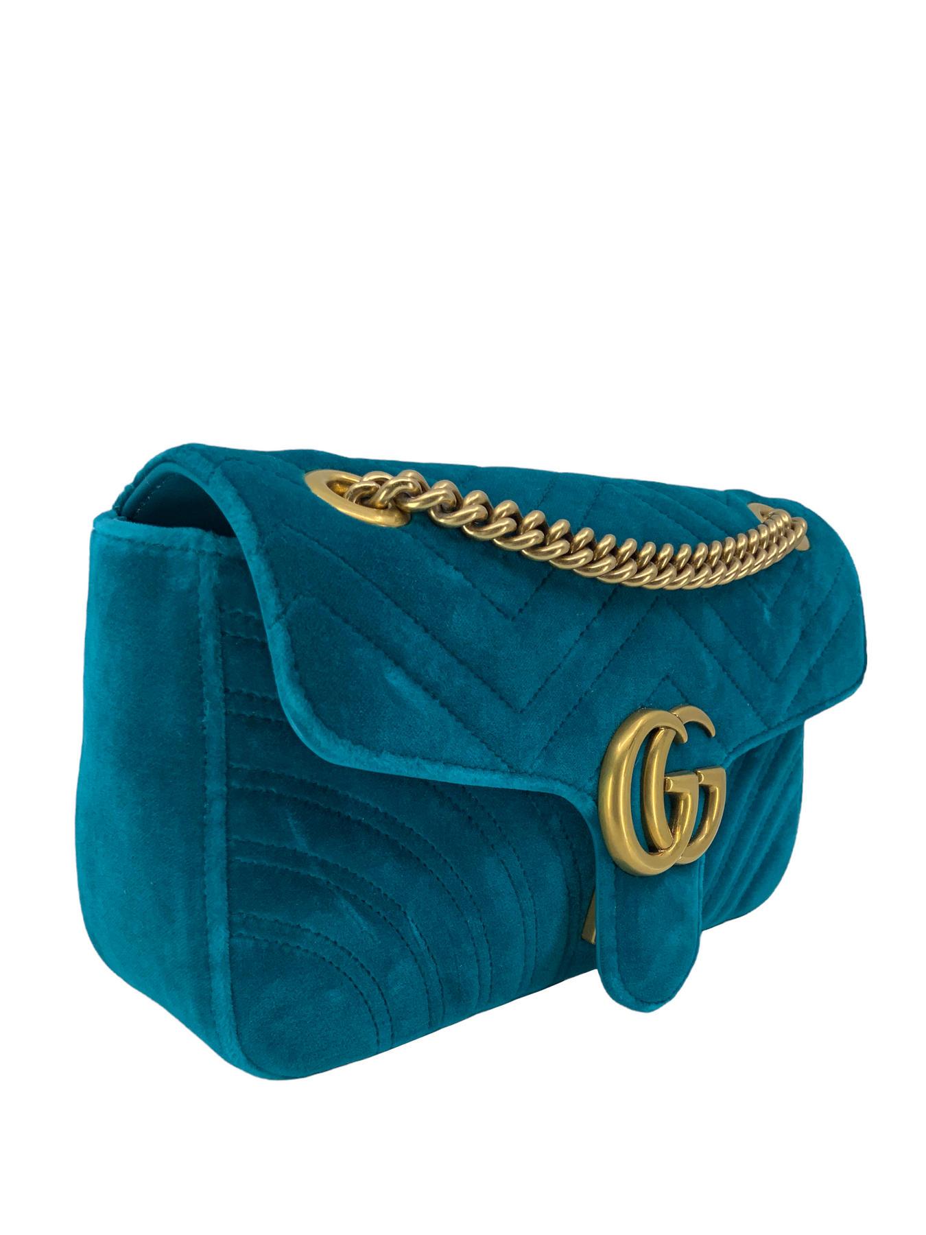 GG Marmont Small Velvet Quilted Shoulder Bag – STYLISHTOP