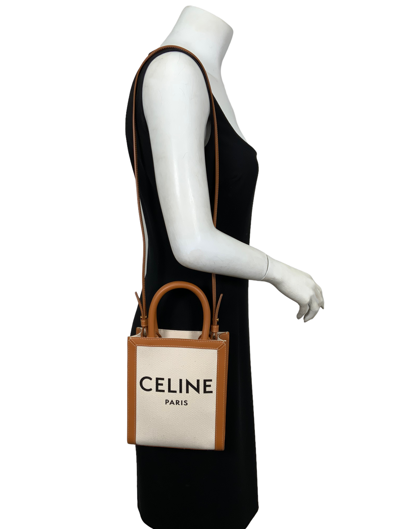 Buy Celine Celine Vertical Cabas Celine Canvas Tote Bag for Unisex in  Ochre/Tan 2023 Online