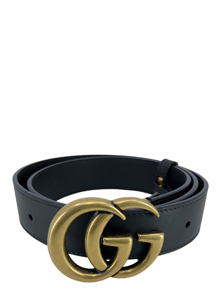 GUCCI GG Marmont Leather Belt Size 70 Consigned Designs