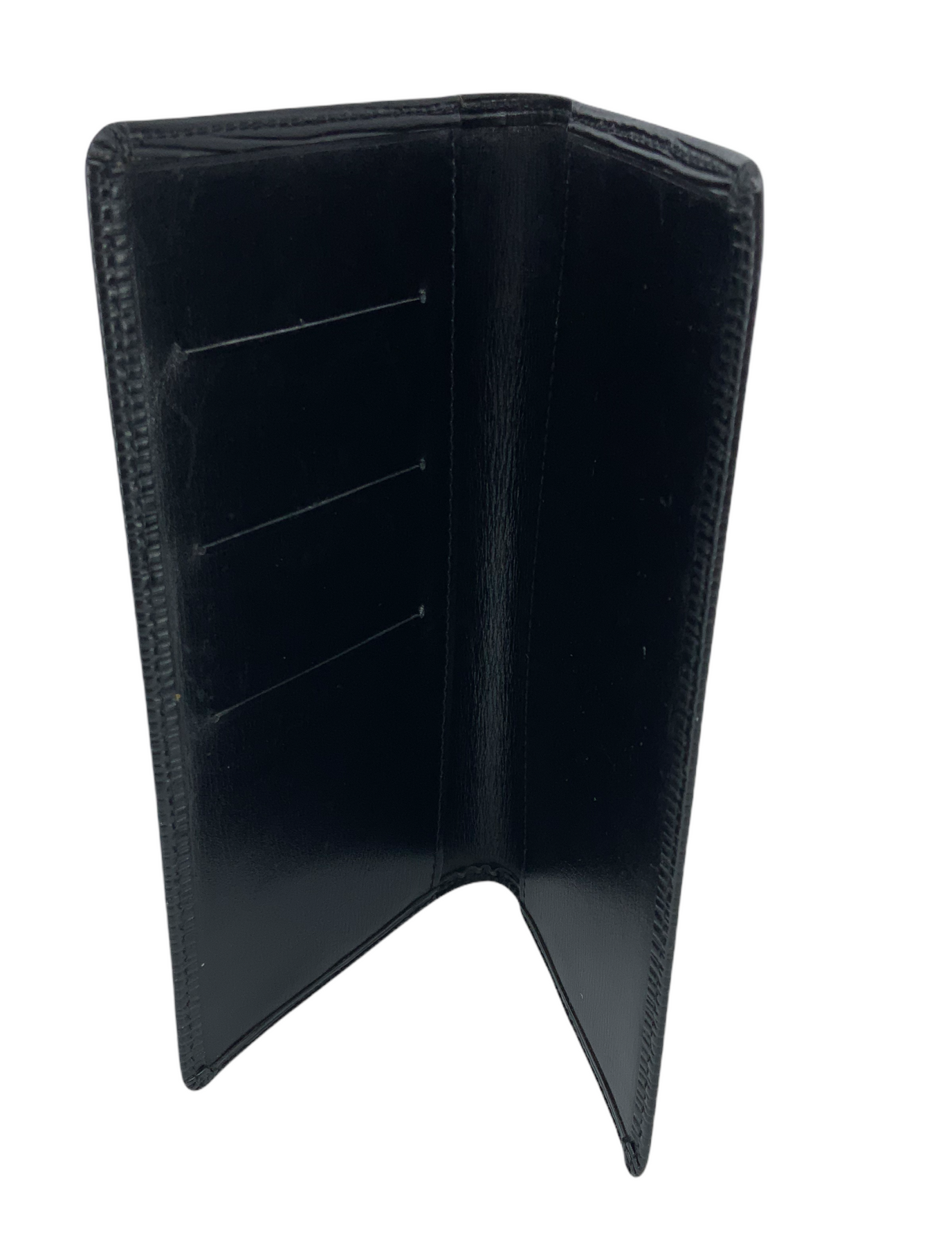 Authentic LOUIS VUITTON Black Epi Leather Long Bifold Checkbook