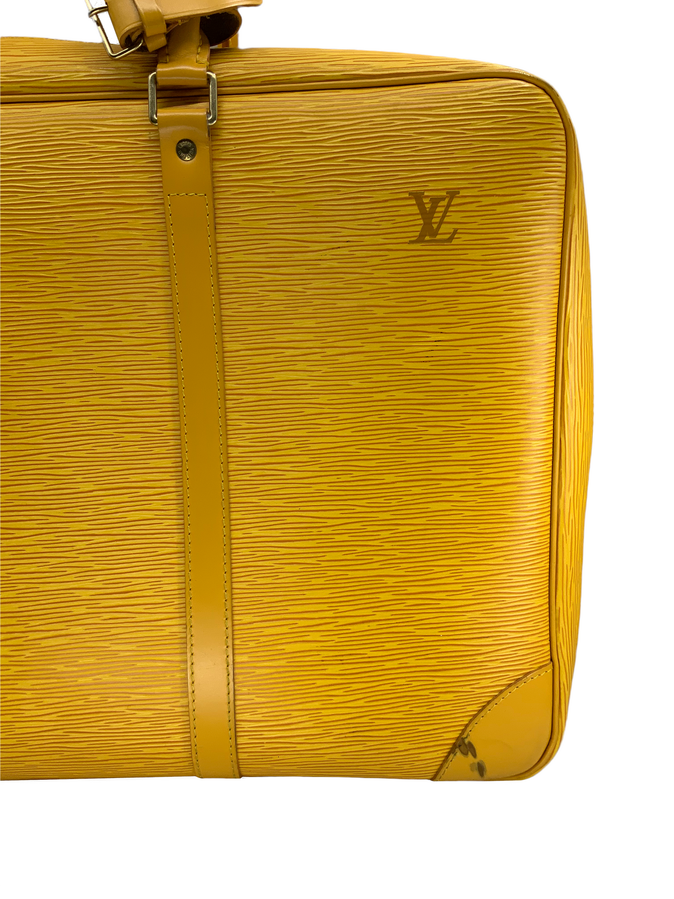 Louis Vuitton Authentic EPI Leather PEGASE 45 Cyan Blue Suitcase
