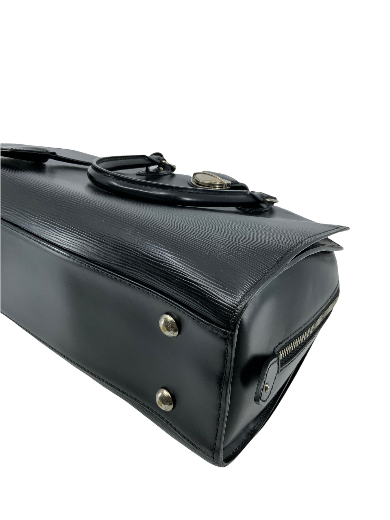Genuine Black Ostrich Leather Bag LV Pont Neuf Design, Luxury