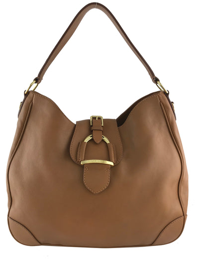 Ralph Lauren Stirrup Leather Hobo Bag-Consigned Designs